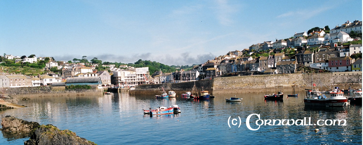 Mevagissey harbour view