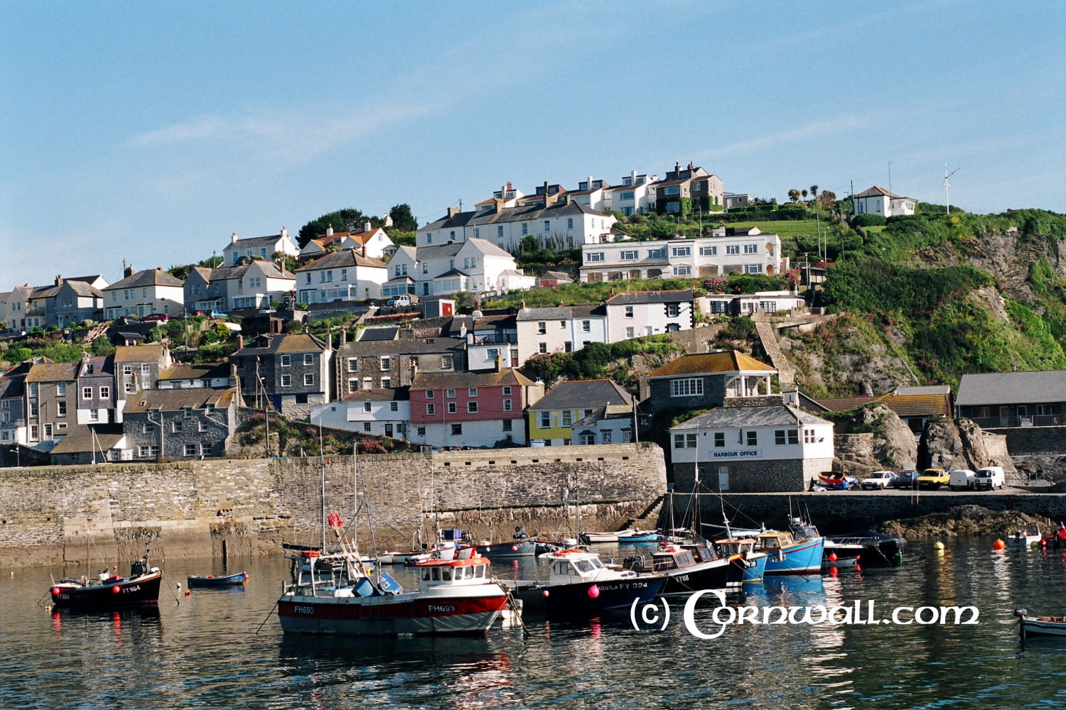 Mevagissey harbour view