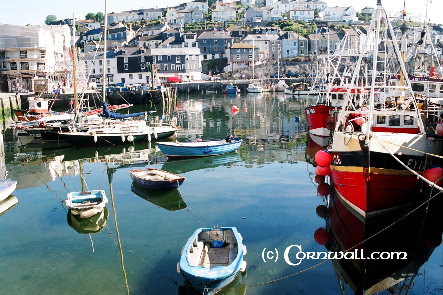 Mevagissey harbour view