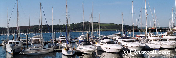 Boats on the River Fal Beach