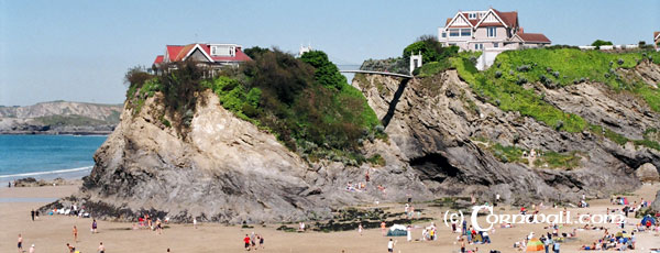 Newquay beach view