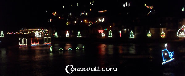 Mousehole Christmas Lights Harbour