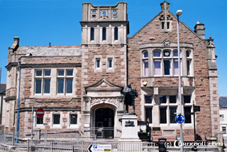 Camborne Trevithick statue town hall