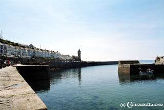 Porthleven harbour  view